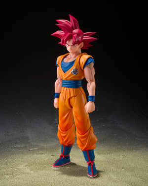 Bandai Tamashii Nations S.H.Figuarts Super Saiyan God Son Goku (God Aura) “Dragon Ball”