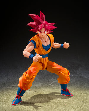 Bandai Tamashii Nations S.H.Figuarts Super Saiyan God Son Goku (God Aura) “Dragon Ball”
