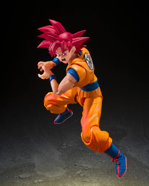 Bandai Tamashii Nations S.H.Figuarts Super Saiyan God Son Goku (God Aura) “Dragon Ball”
