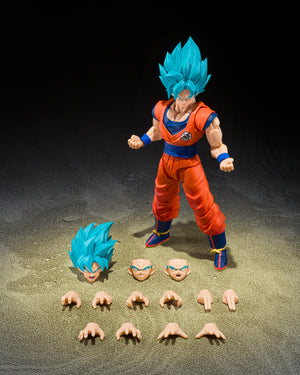 Bandai Tamashii Nations S.H.Figuarts Super Saiyan God Super Saiyan Son Goku (Blue Power Transcending Limits) “Dragon Ball”