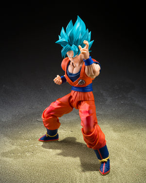 Bandai Tamashii Nations S.H.Figuarts Super Saiyan God Super Saiyan Son Goku (Blue Power Transcending Limits) “Dragon Ball”