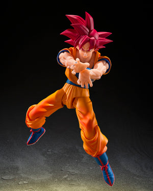 Bandai Tamashii Nations S.H.Figuarts Super Saiyan God Son Goku (God Aura) “Dragon Ball”
