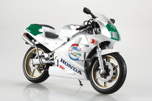 Aoshima 1/12 Diecast Motorcycle Honda NSR250R SP '89 Ross White × Terra Silver × November Silver