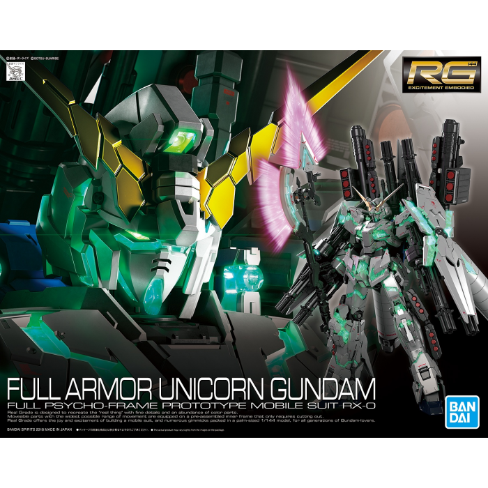 GUNDAM UC 30 FULL ARMOR UNICORN GUNDAM RG 1/144 MDL KIT