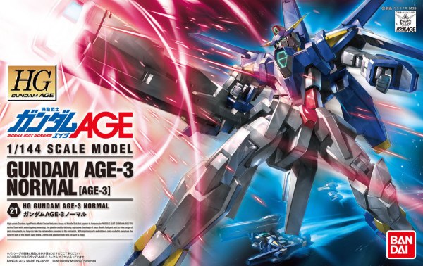Bandai Hobby #21 Gundam Age-3 Normal "Gundam Age" 1/144 - High Grade Age