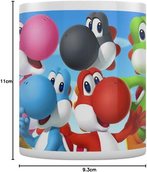 Super Mario Pyramid International Super Mario (Yoshi) Official Boxed Ceramic Coffee/Tea Mug, Multi-Colour, 11 oz/315 ml