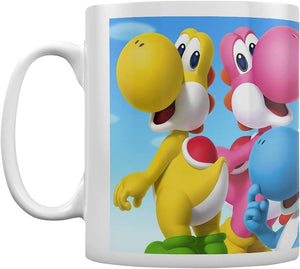 Super Mario Pyramid International Super Mario (Yoshi) Official Boxed Ceramic Coffee/Tea Mug, Multi-Colour, 11 oz/315 ml