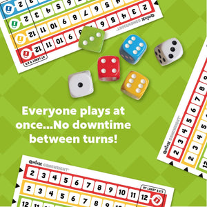 Qwixx - A Fast Family Dice Game Multi-Colored, 5"