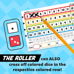 Qwixx - A Fast Family Dice Game Multi-Colored, 5"