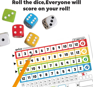 Qwixx - A Fast Family Dice Game Multi-Colored, 5"