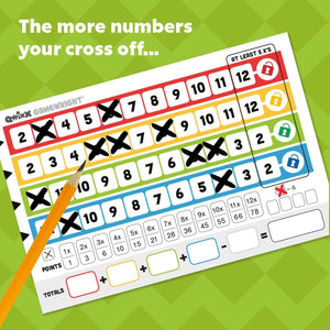Qwixx - A Fast Family Dice Game Multi-Colored, 5"