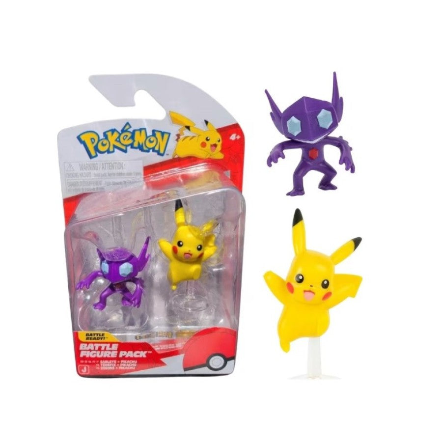 Pokémon Battle Figure 2 Pack - Sableye, Pikachu - Official Pokemon Figures for Children 4+