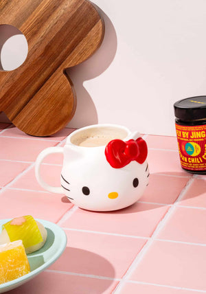 Hello Kitty Face Sculpted Mug 13.2oz