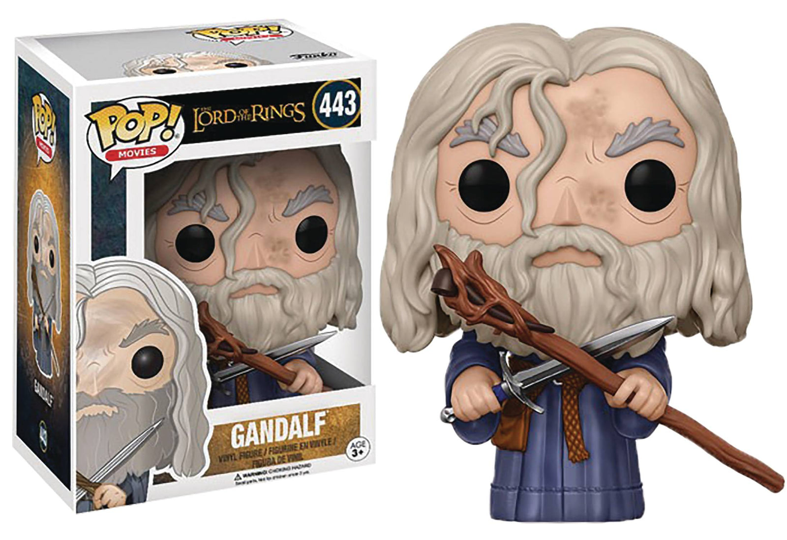 POP MOVIE LORD OF THE RINGS GANDALF VINYL FIG