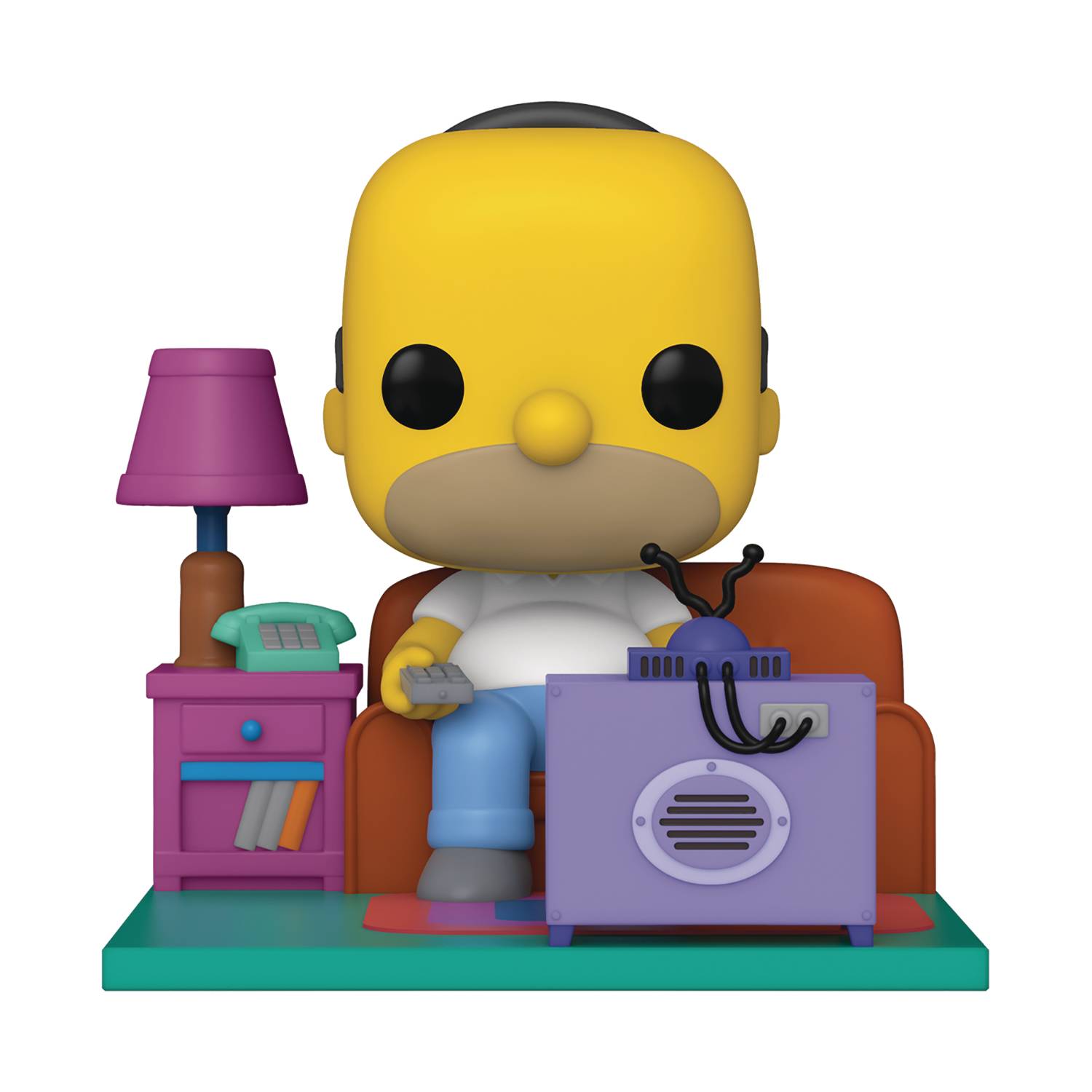 POP ANIMATION SIMPSONS DELUXE HOMER WATCHING TV VIN FIG