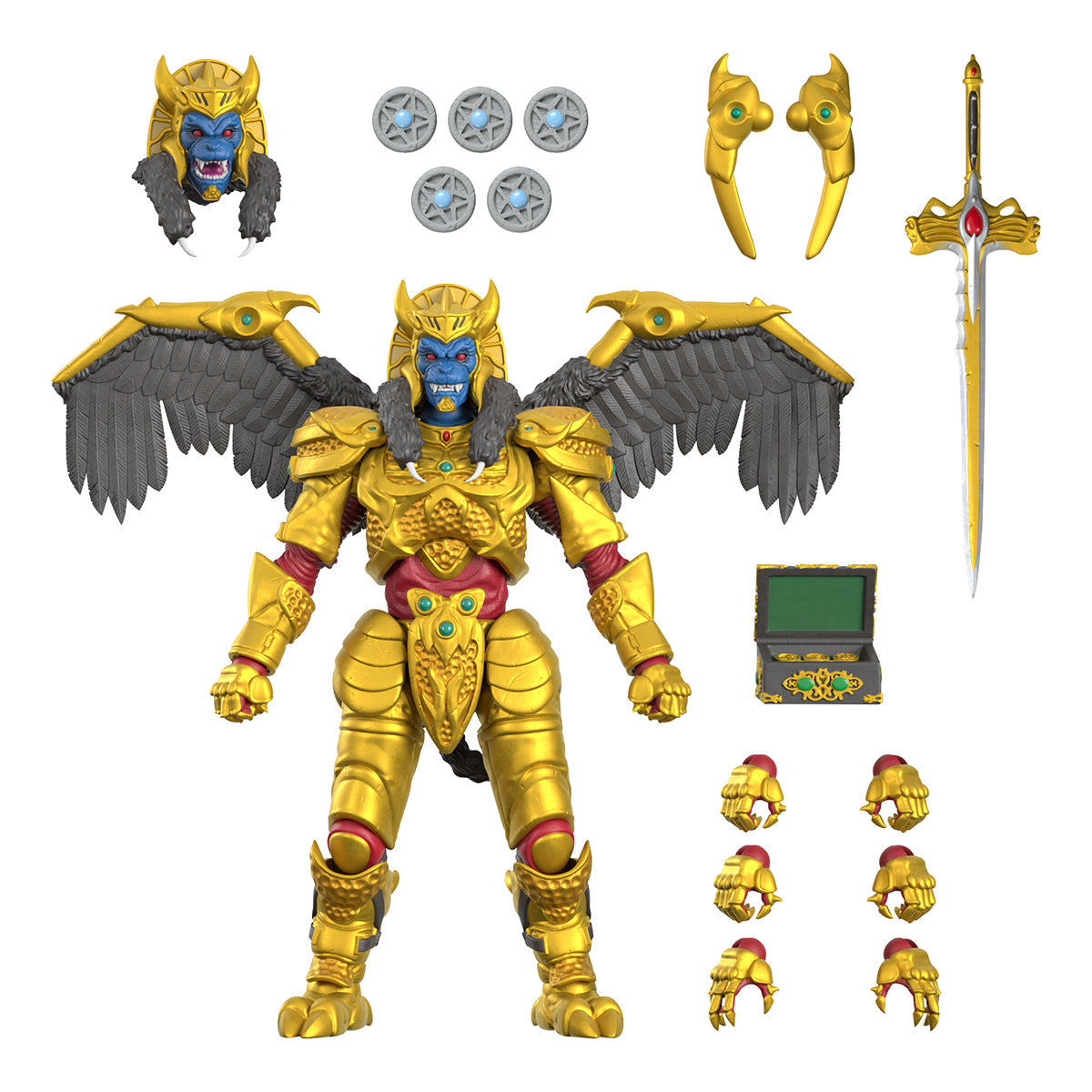POWER RANGERS ULTIMATES GOLDAR ACTION FIGURE