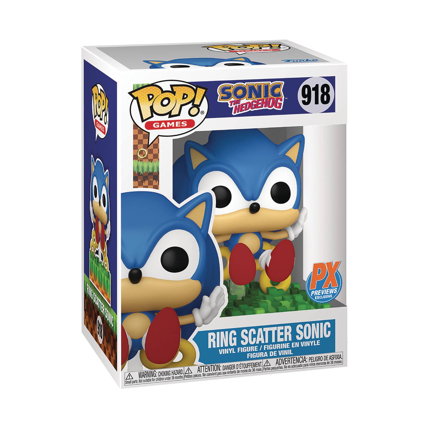 POP GAMES SONIC RING SCATTER SONIC PX VIN FIG