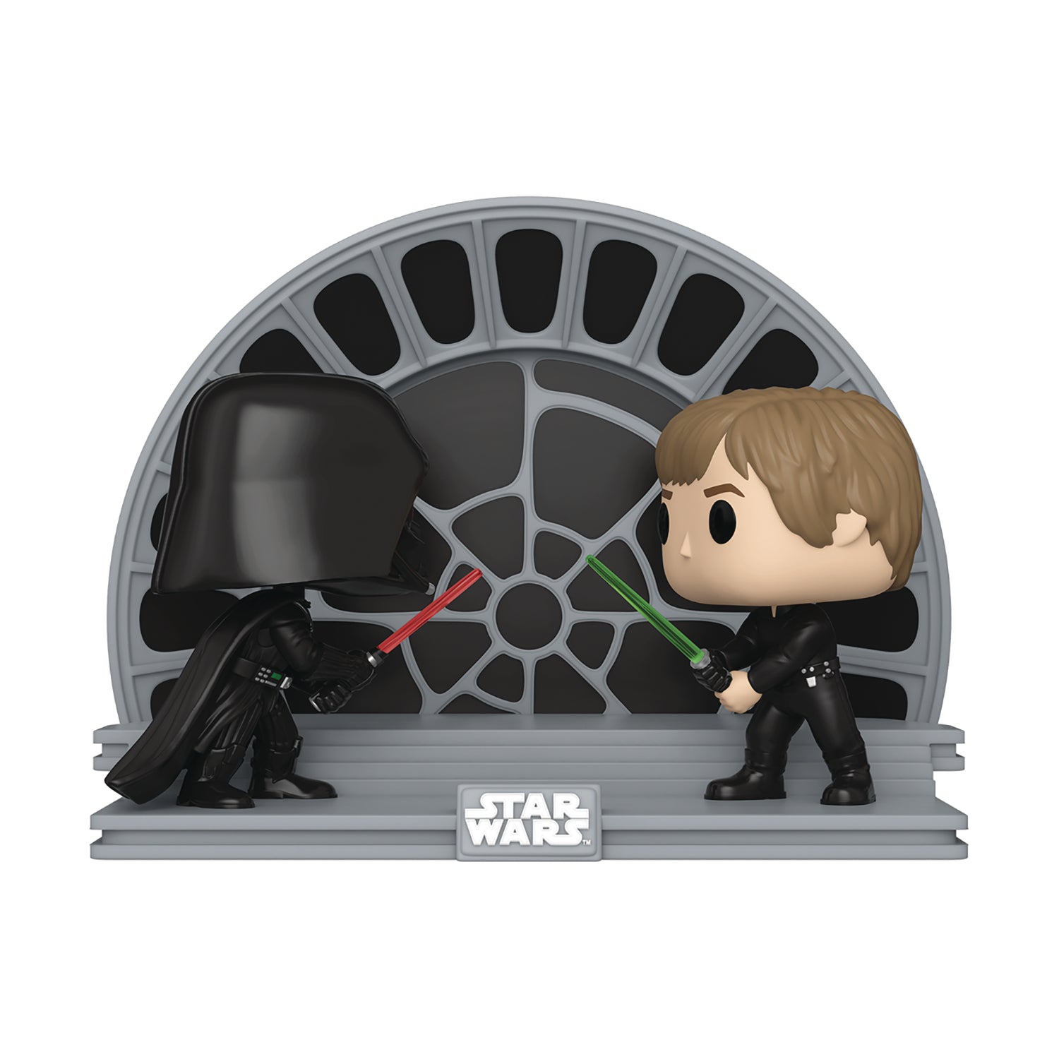 POP MOMENTS STAR WARS ROTJ 40TH LUKE VS VADER VIN FIG