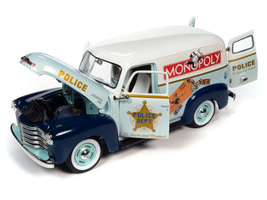 SSM MONOPOLY 1948 CHEVY PANEL DELIVERY W/ FIG 1/18 DIE-CAST