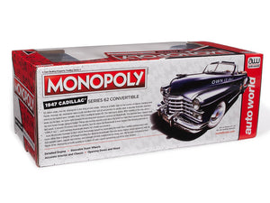 SSM MONOPOLY 1947 CADILLAC CONVERTIBLE W/ FIG 1/18 DIE-CAST