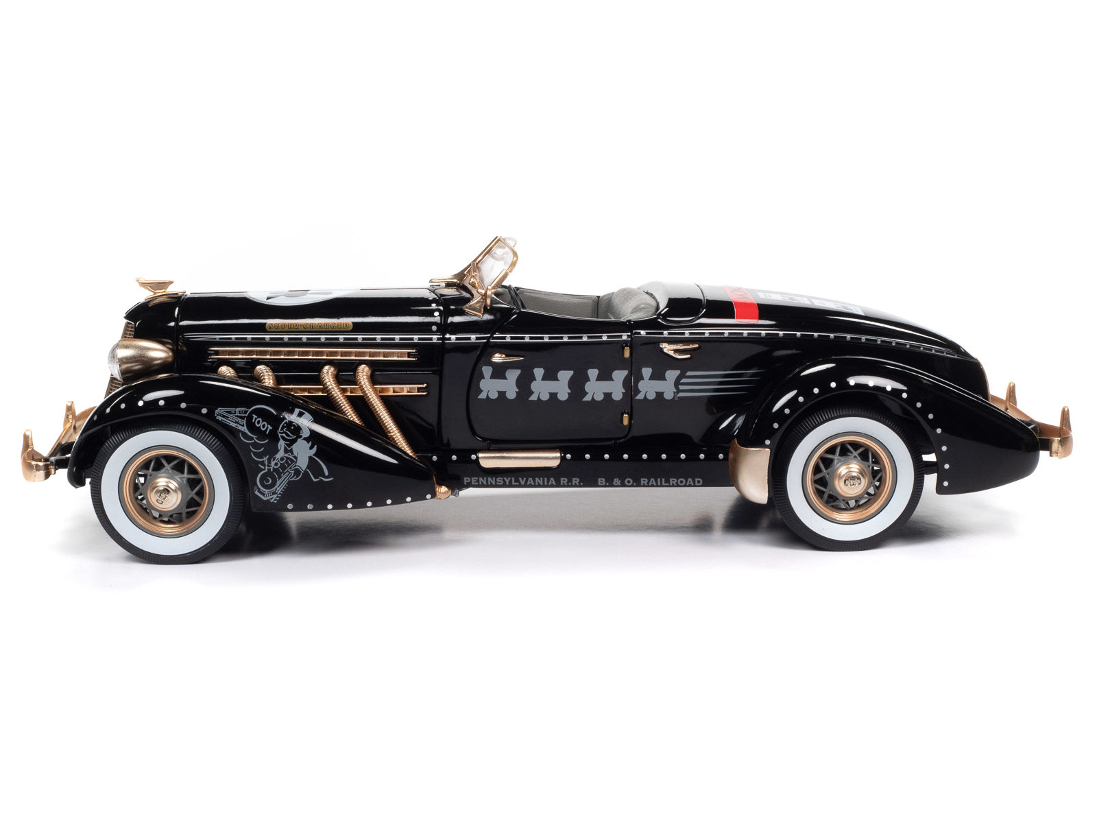 SSM MONOPOLY 1935 AUBURN 851 SPEEDSTER 1/18 DIE-CAST