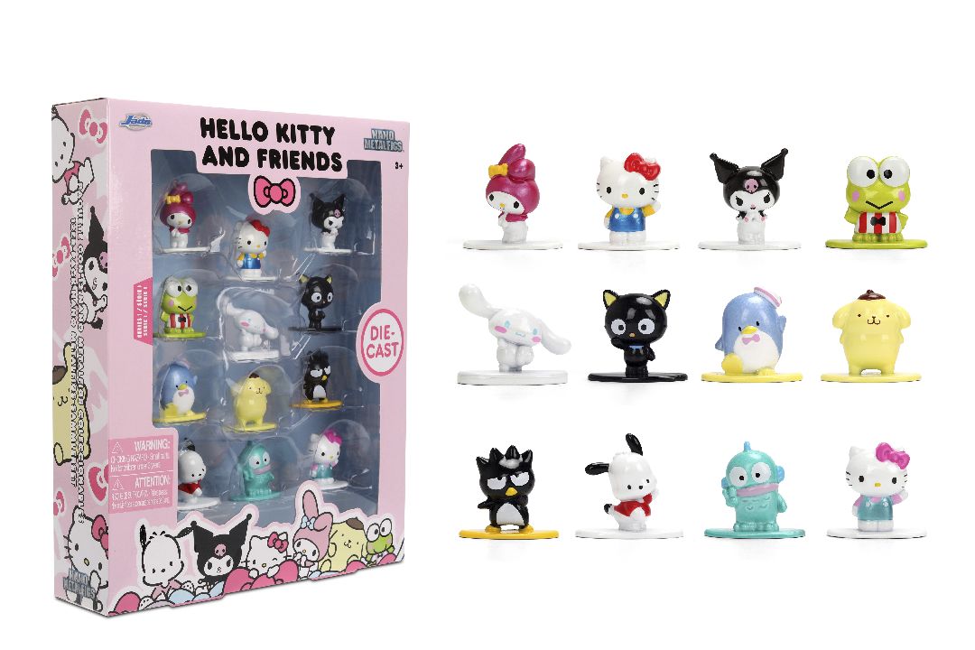 Jada 1.65" Nano Metalfigs Sanrio Hello Kitty: 12-Pack Wave 1