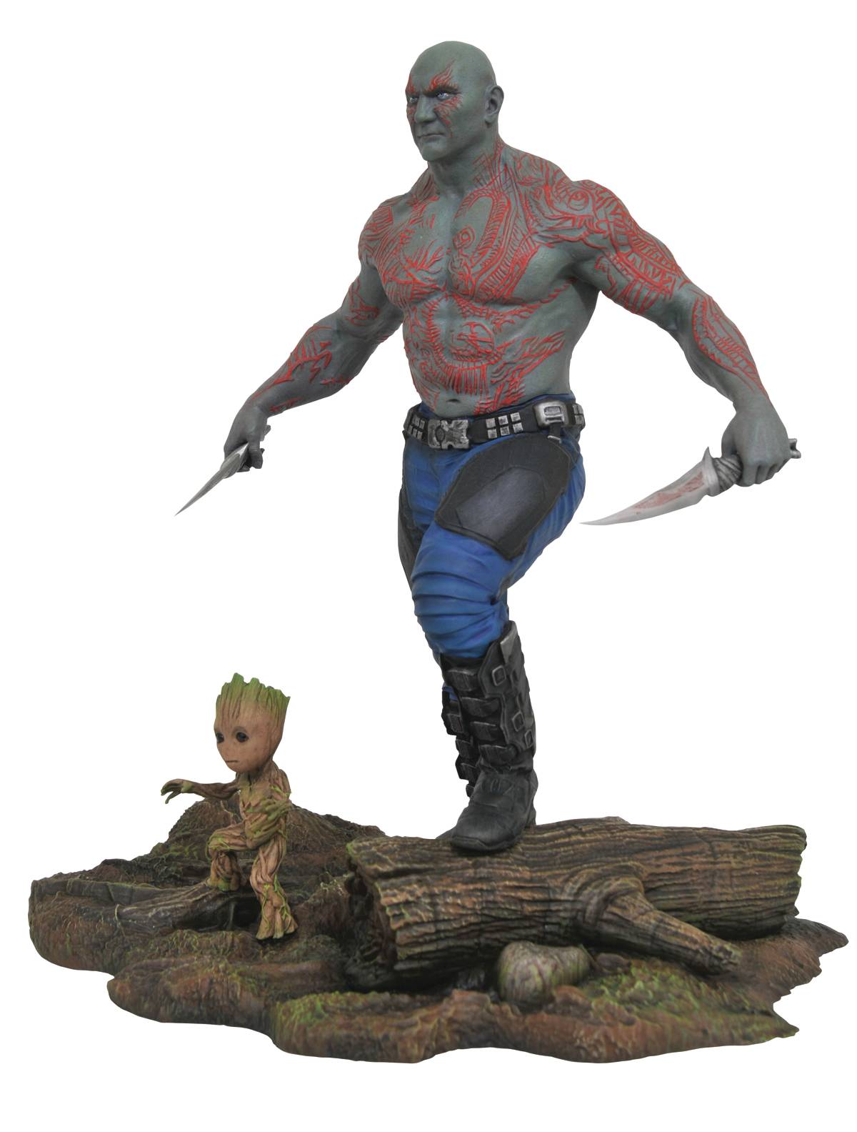MARVEL GALLERY GOTG 2 DRAX & BABY GROOT PVC FIG