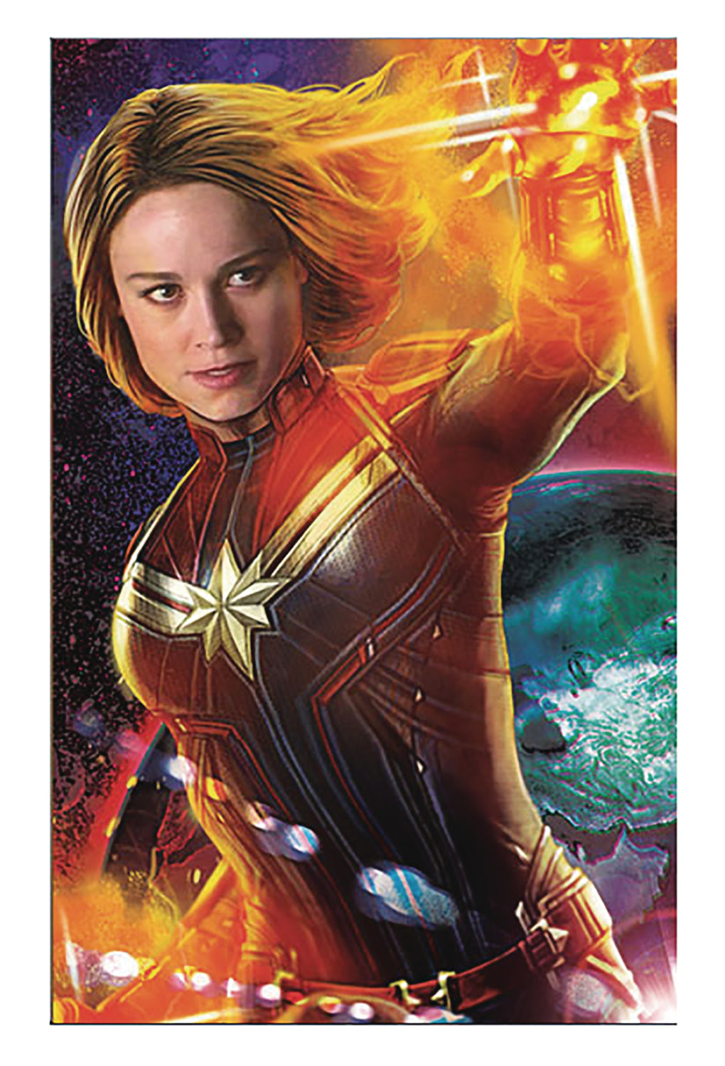 CAPTAIN MARVEL MOVIE 11X17 FRAMED PRINT
