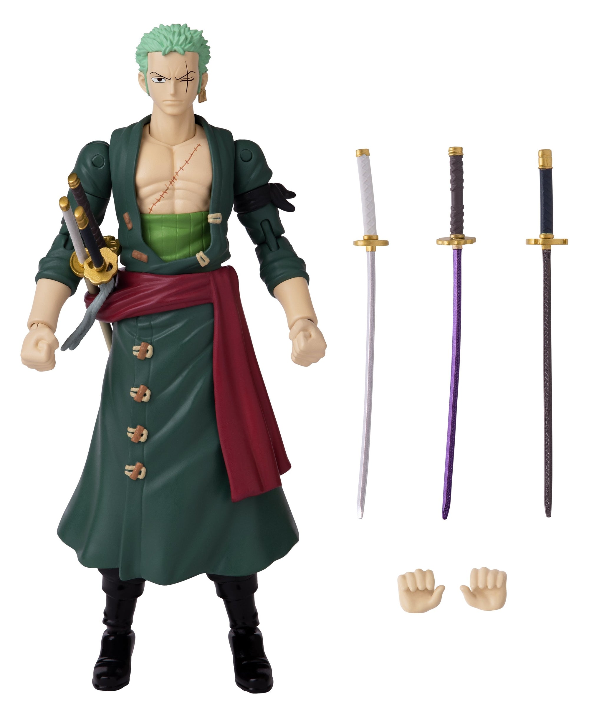 ANIME HEROES ONE PIECE RORONOA ZORO 6.5 IN AF